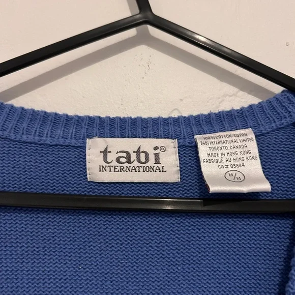 Floral Embroidered Women's Cardigan - Blue/Purple - Picture 5 of 6